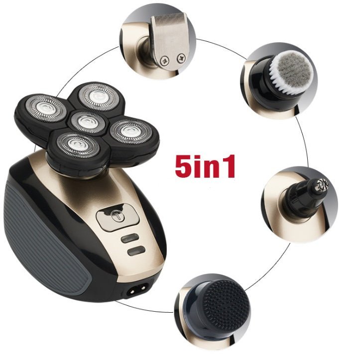 5 - in - 1 Electric Head Shaver - Rarvelle