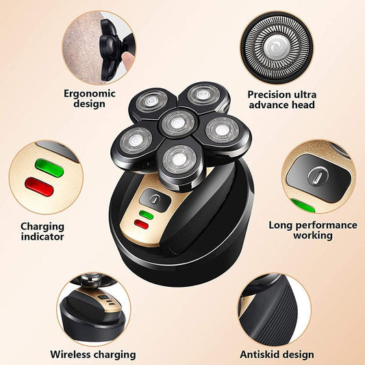 5 - in - 1 Electric Head Shaver - Rarvelle