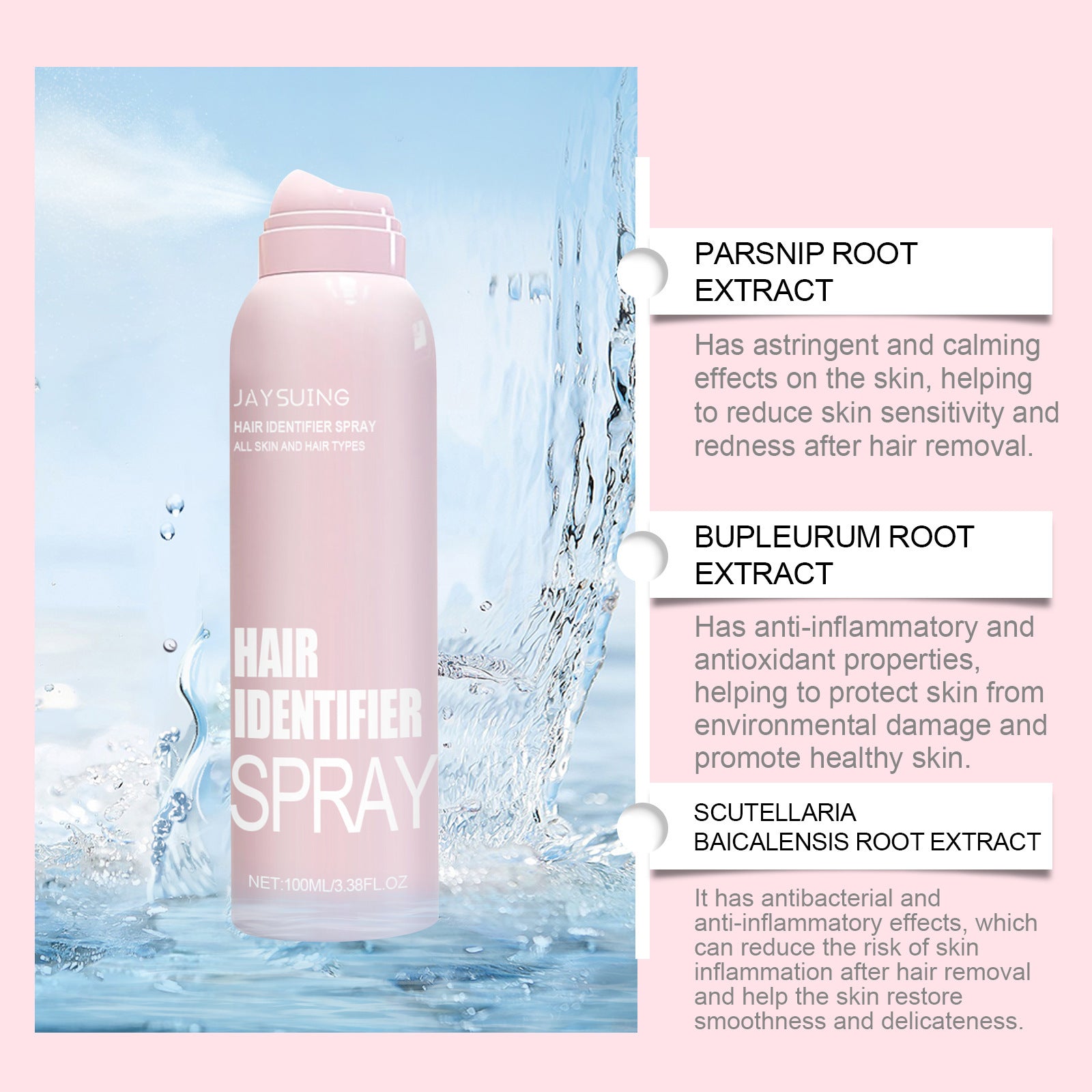 Facial Hair Removal & Moisturizing Spray - Rarvelle