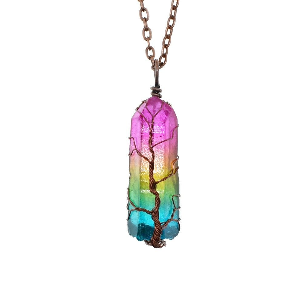 Rarvelle™ Stone Crystal Fashion Necklace - Rarvelle