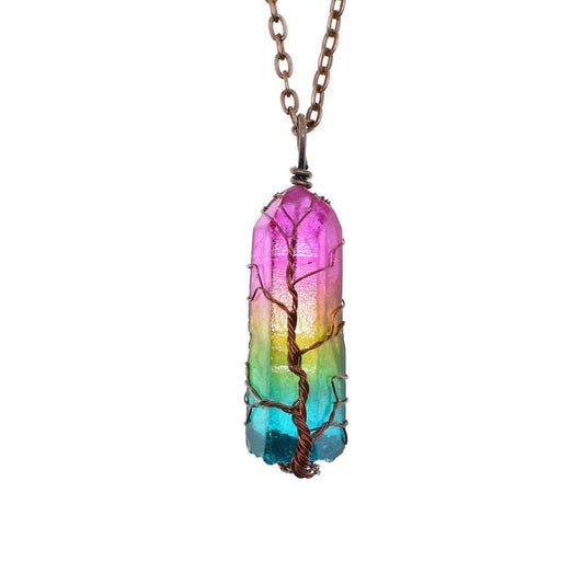 Rarvelle™ Stone Crystal Fashion Necklace - Rarvelle