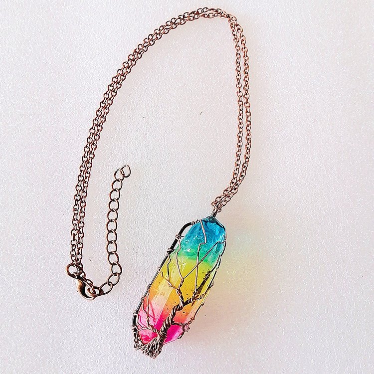 Rarvelle™ Stone Crystal Fashion Necklace - Rarvelle