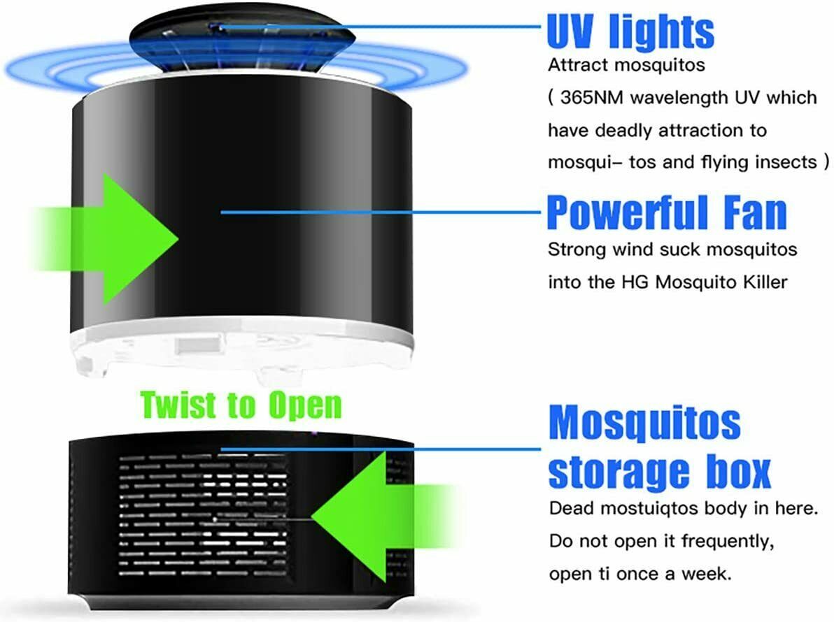Smart Electric UV Mosquito Killer - Rarvelle