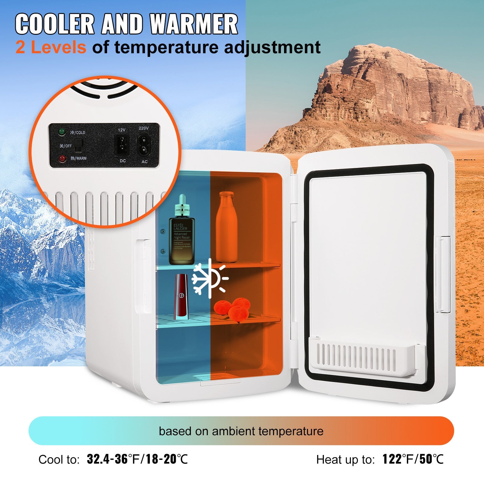 Smart Skincare & Beverage Cooler/Warmer - Rarvelle